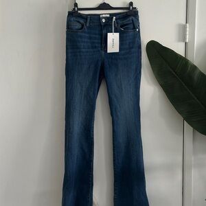 Frame Denim Blue Flare & Wide Leg Jeans